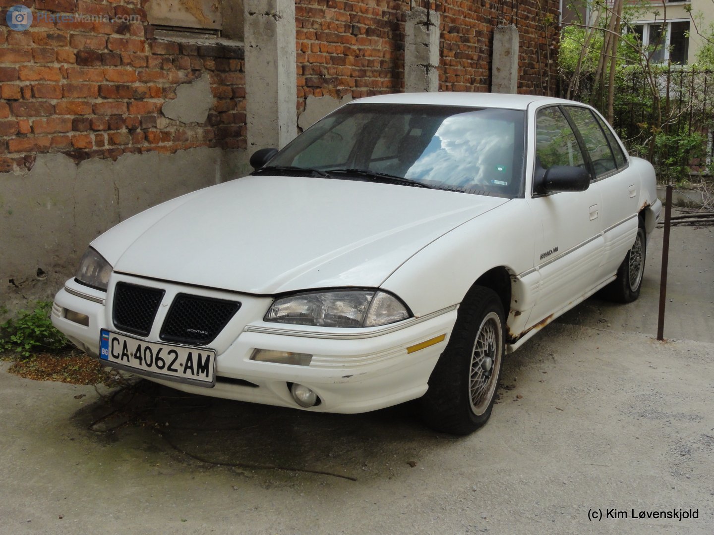 CA 4062 AM, Pontiac Grand Am 4th gen 4-door Sedan (N-body), 1991–1995