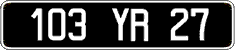 French license plate, FNI