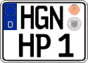 German license plate, Regular plates