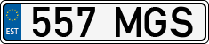 License plate of Estonia, Regular car plates