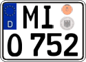 German license plate, Regular plates