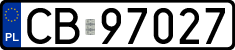 License plates of Poland, Regular car plates