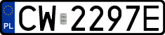 License plates of Poland, Regular car plates