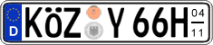German license plate, Seasonal plates (Oldtimers)