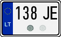 License plate of Lithuania, Motorcycles