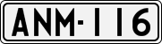 License plate of Finland, Cars