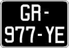 French license plate, SIV (oldtimers)