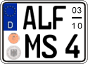 German license plate, Seasonal plates
