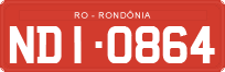 License plate of Brazil, Commercial vehicles (1990)