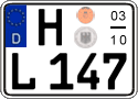 German license plate, Seasonal plates