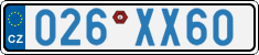 License plate of the Czech Republic, Diplomatic