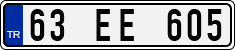 License plate of Turkey, Regular plates