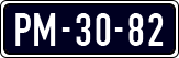 License plate of the Netherlands, Imported oldtimers (cars)