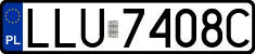 License plates of Poland, Regular car plates