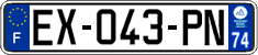 French license plate, SIV (ordinary)