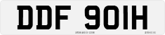 License plate of the United Kingdom, 1963 year system