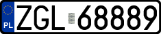 License plates of Poland, Regular car plates
