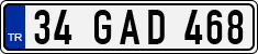 License plate of Turkey, Regular plates