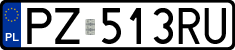 License plates of Poland, Regular car plates