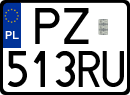 License plates of Poland, Regular car plates