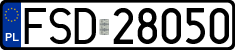 License plates of Poland, Regular car plates