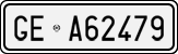 License plate of Italy, Cars (1927 year series)