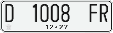 License plate of Indonesia, Regular plates