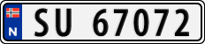 License plate of Norway, Cars