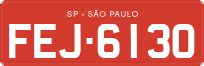 License plate of Brazil, Commercial vehicles (1990)