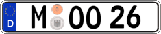 German license plate, Regular plates