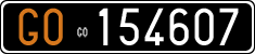License plate of Italy, Cars (1927 year series)