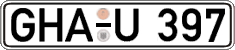 German license plate, Regular plates