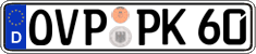 German license plate, Regular plates