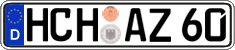 German license plate, Regular plates