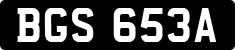 License plate of the United Kingdom, 1963 year system