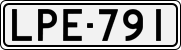 License plate of Finland, Cars