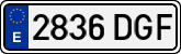 License plates of Spain, Ordinary (2000)
