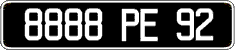 French license plate, FNI