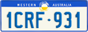 Western Australia, Regular plates