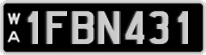 Western Australia, Regular plates