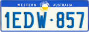 Western Australia, Regular plates