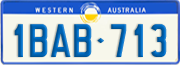 Western Australia, Regular plates