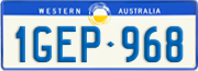 Western Australia, Regular plates