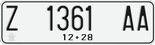 License plate of Indonesia, Regular plates
