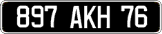 French license plate, FNI