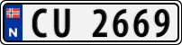 License plate of Norway, Trailers, motorcycles, special vehicles