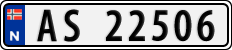 License plate of Norway, Cars