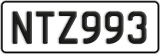 License plate of New Zealand, ABC1(23)