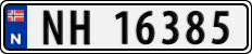 License plate of Norway, Cars