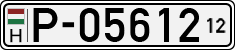 license plates of Hungary, Temporary (1990)